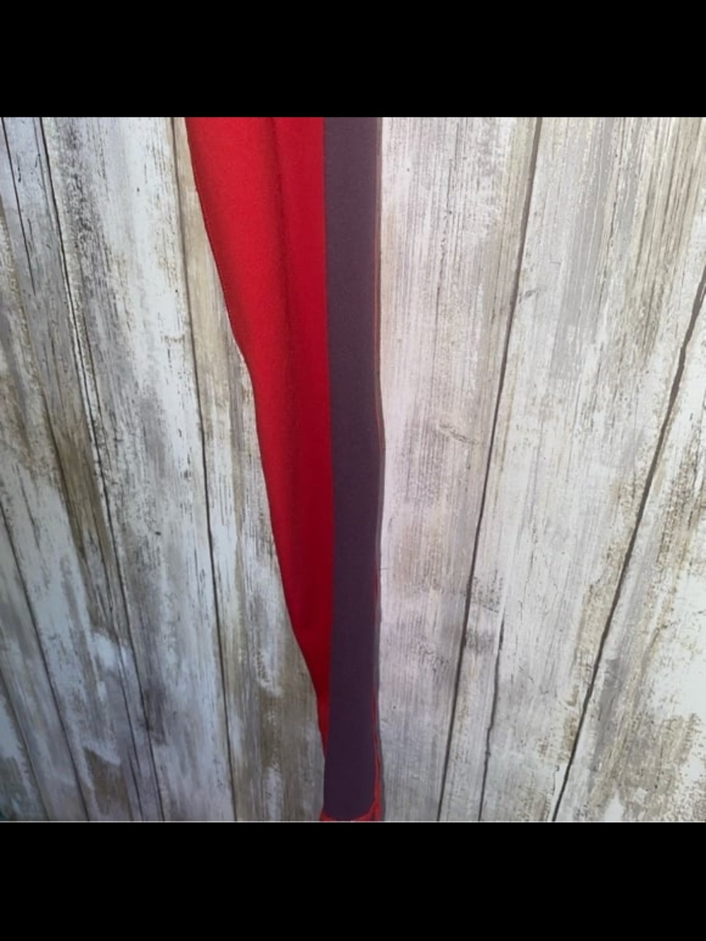 NWT ZYIA Red Royalty Stripe Light n Tight Hi Rise Leggings 14-16 - Picture 8 of 8